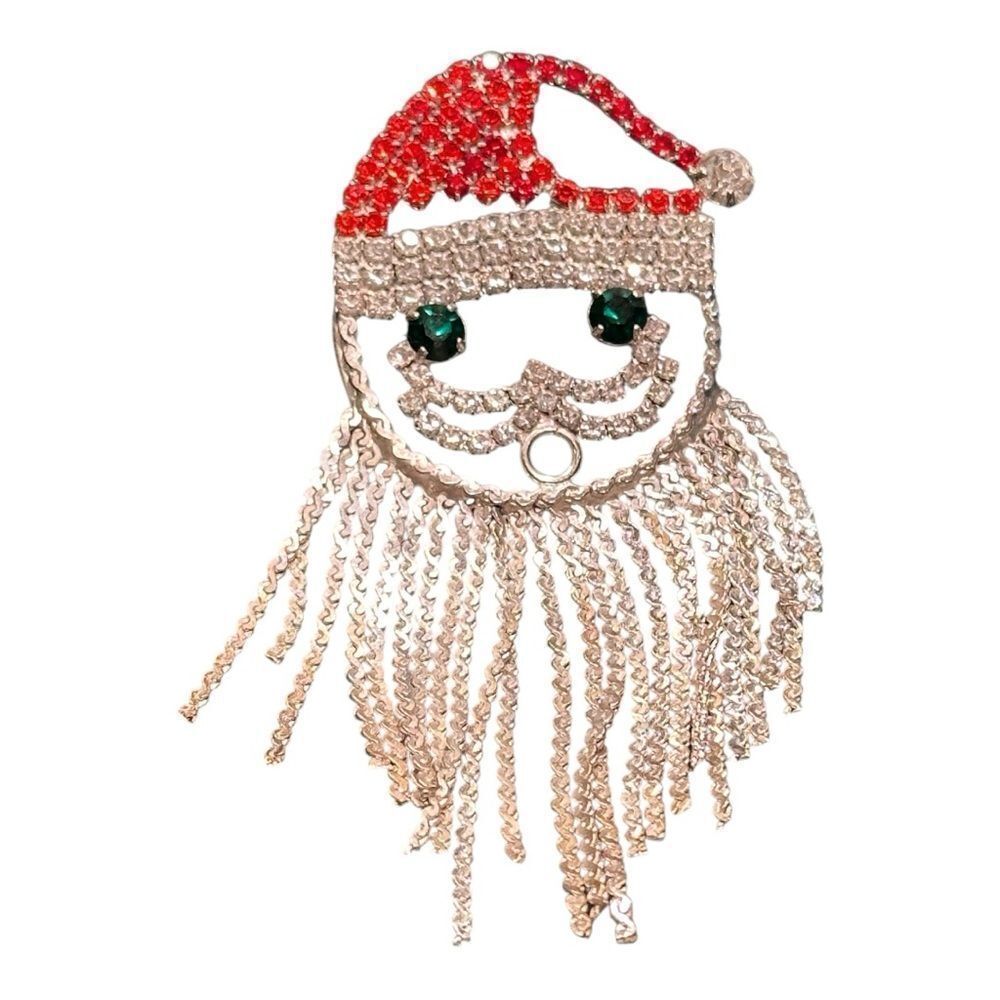 Brooch Festive Santa Face Brooch